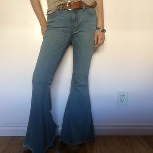 Free People Super Wide leg flare